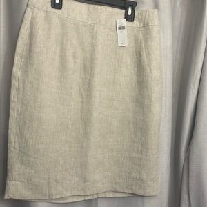 Cream banana republic skirt